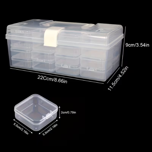 32 Compartment Plastic Organizer Box