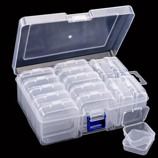 14 Compartment Plastic Organizer Box