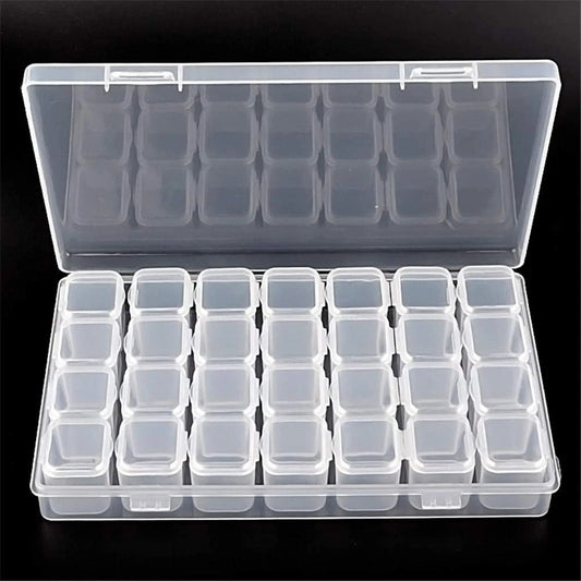 28 Small Compartment Plastic Organizer Box