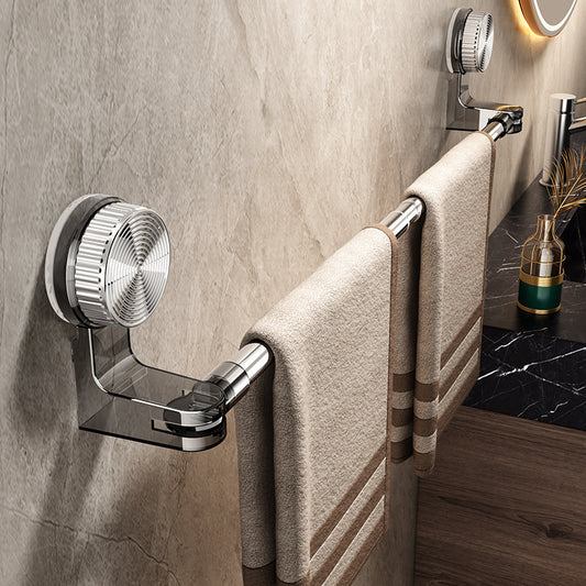 Precisee Rotating Retractable Towel & Shoe Rack – Punch-Free Corner Storage Rod with Vacuum Mount– Perfect for Bathrooms