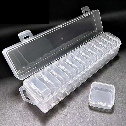 12 Compartment Plastic Organizer Box