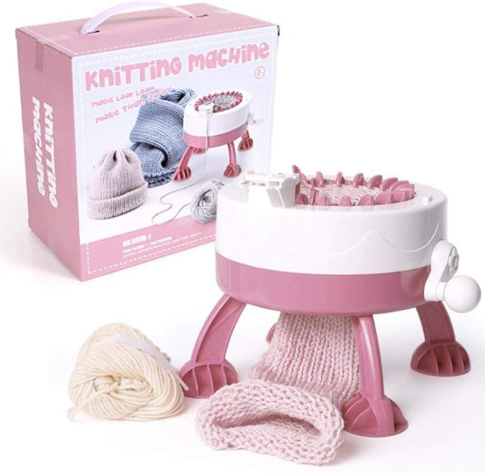 22-Needle Knitting Machine for Kids & Adults – DIY Loom Kit for Hats, Scarves, Socks & More