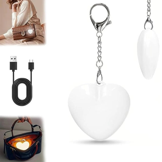 Precisee Heart Glow Light Keychain