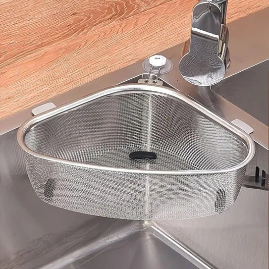 Precisee Stainless Steel Sink Corner Strainer