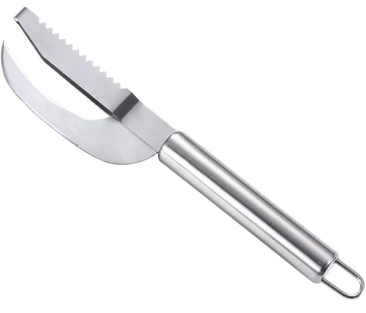 3-in-1 Stainless Steel Fish Cleaning Tool – Scaler, Knife & Maw Remover