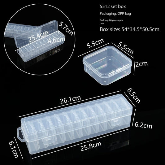 12 Compartment Plastic Organizer Box
