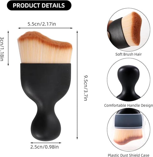 Soft Bristle Car Interior Detailing Brush – Multipurpose Dusting Tool for Vents, Dashboard & Salon Use