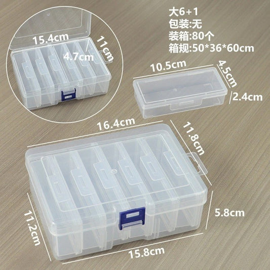 6 in 1 Compartment Plastic Organizer Box
