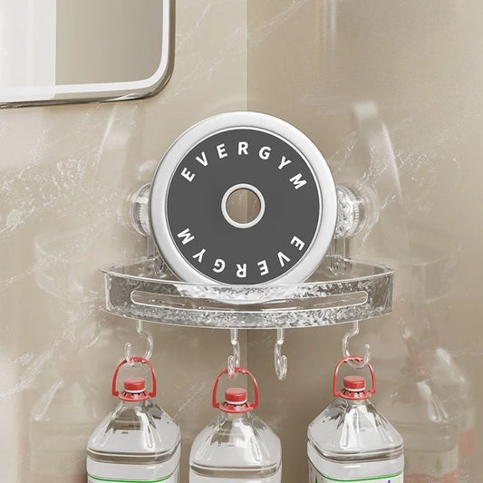 Triangle Suction Corner Rack – Punch-Free, Waterproof Bathroom Storage Solution