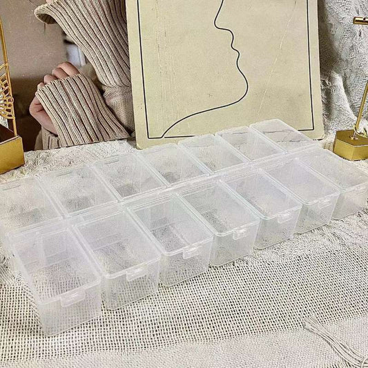 Multipurpose 12 Compartment Plastic Storage Box