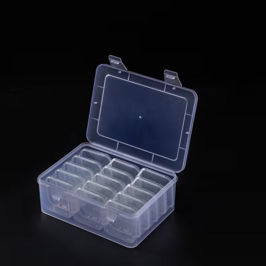 Multipurpose 15 Compartment Plastic Storage Box