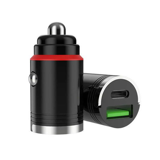 Dual Port PD + USB Fast Car Charger | Rapid Flash Charge Adapter
