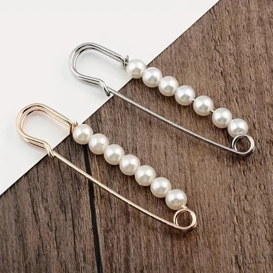Pearl Brooch Pins Stylish Clothing Accessories