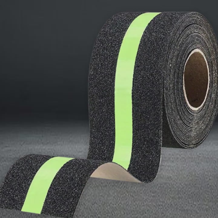 Anti-Slip Safety Grip Tape with High Visibility Glow , Ideal For Stairs & Floors-2 Inch x 5 Meters